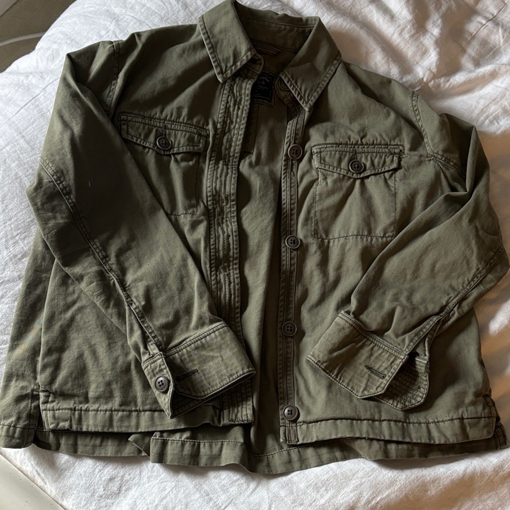 Women’s Abercrombie Olive Green Shirt Jacket